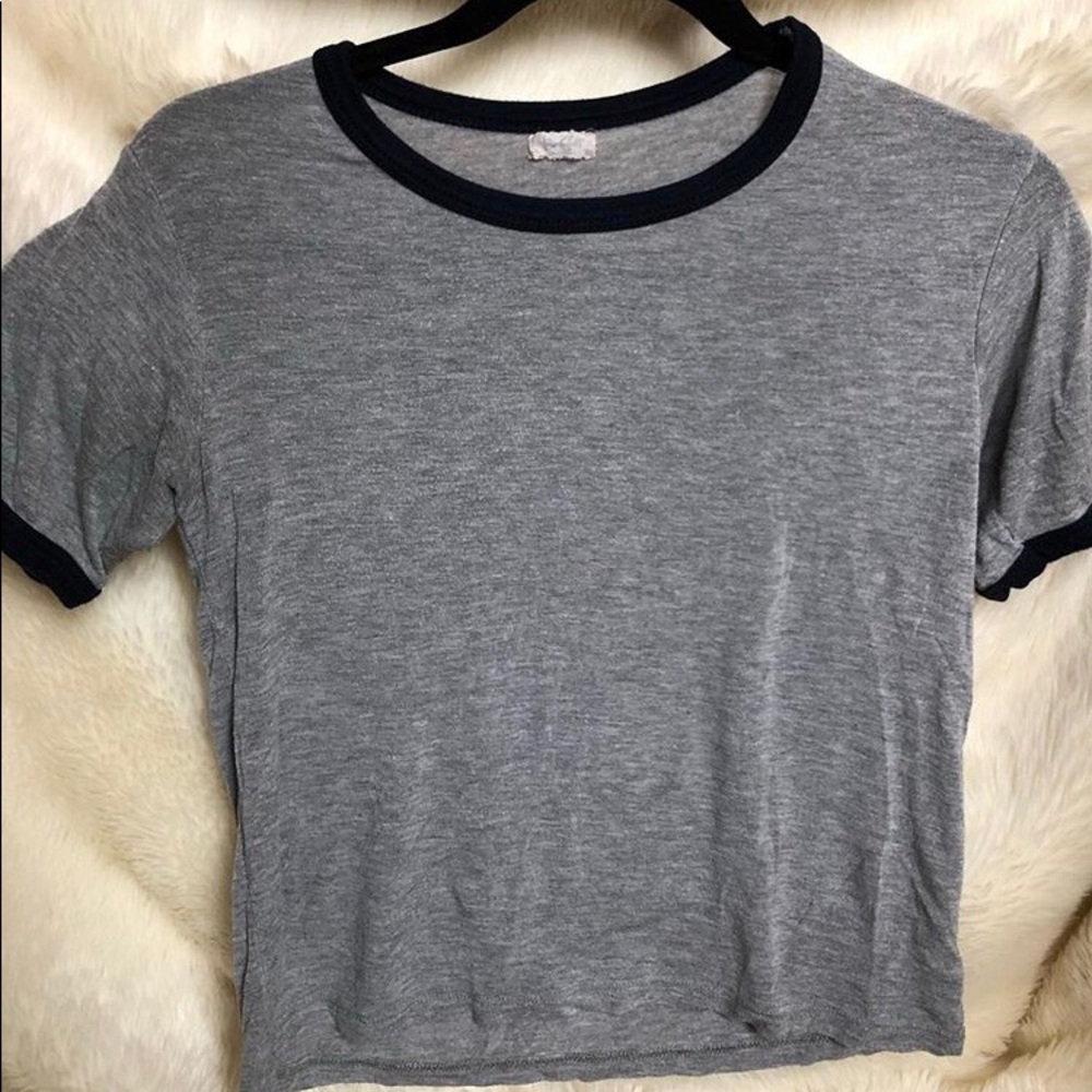 Pacsun grey and black tee